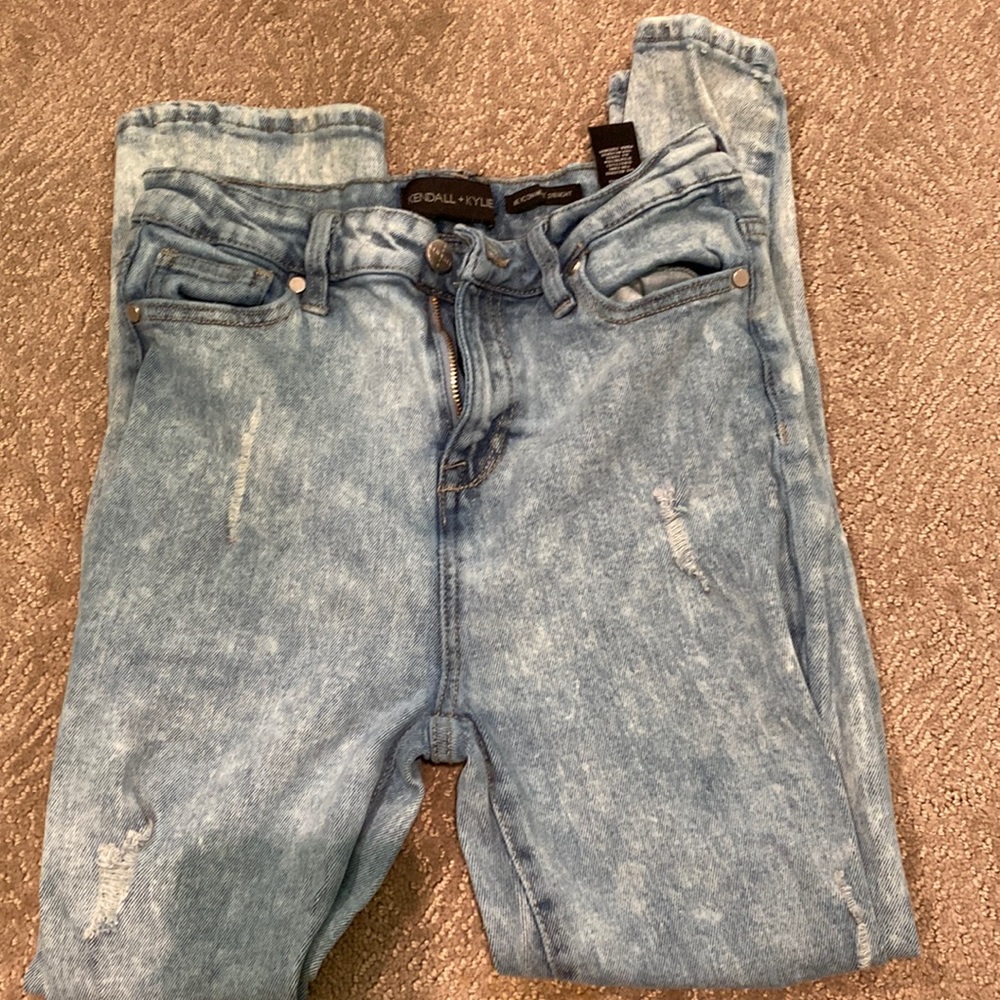 Kendal and kylee the icon high rise straight jeans